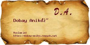 Dobay Anikó névjegykártya